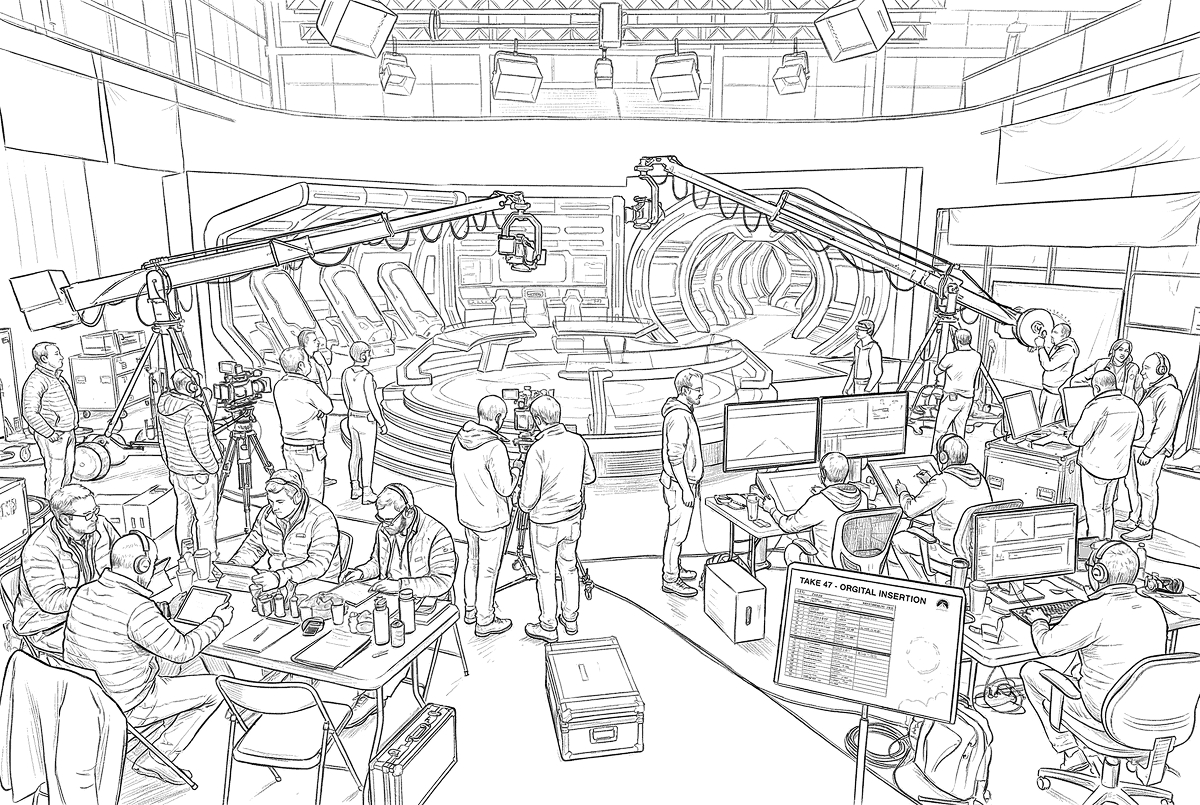 Cinema terminology illustration - Production design